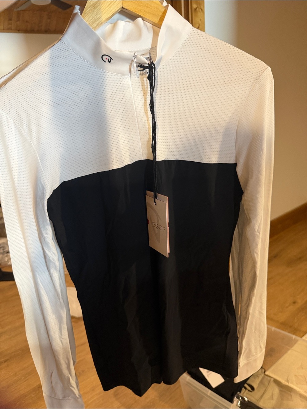 Ego7 black mesh show shirt